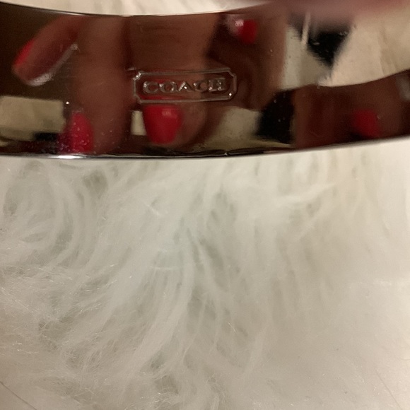Coach Signature Purple and Silver Double Bangle - Picture 3 of 6